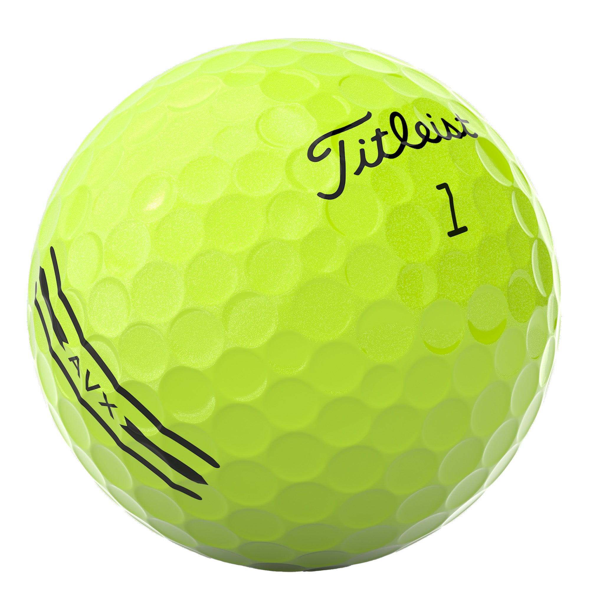 Titleist AVX Yellow - Custom Text Imprint