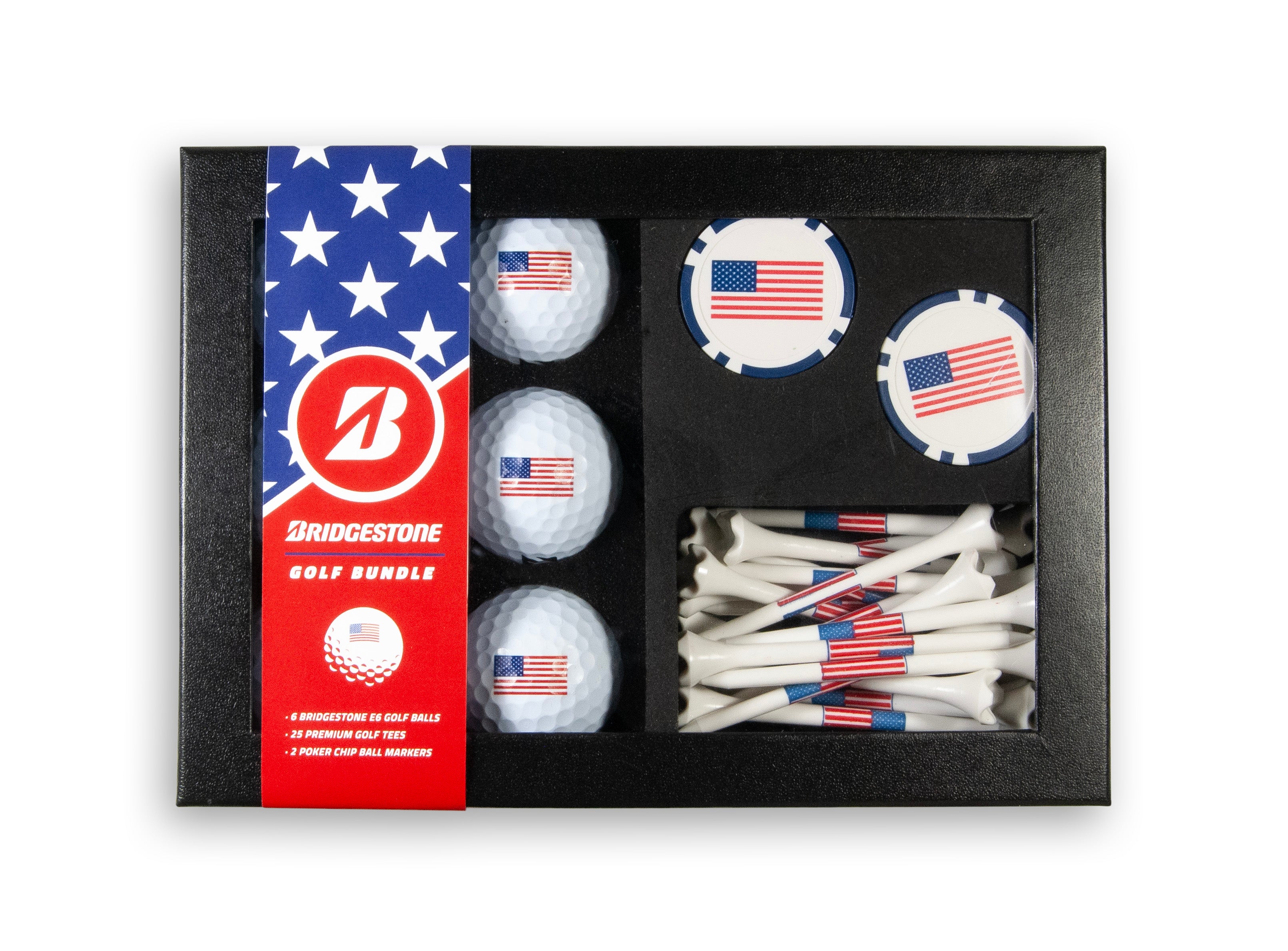 Bridgestone Golf Gift Set - USA Flag