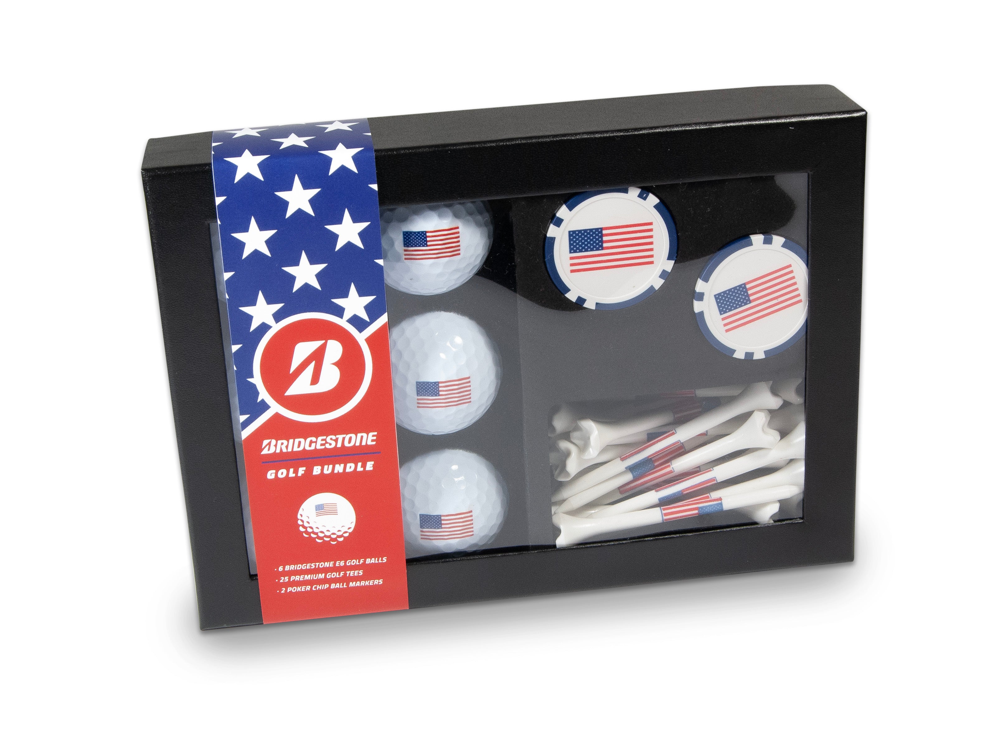 Bridgestone Golf Gift Set - USA Flag